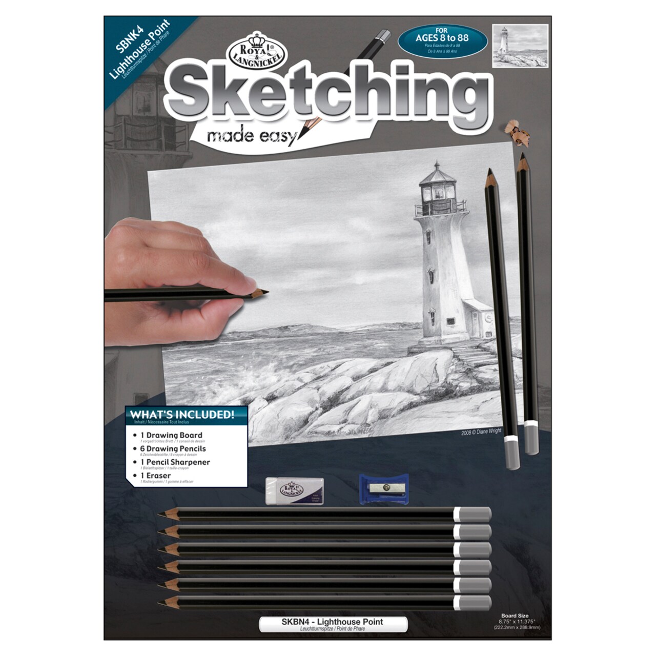 Royal & Langnickel(R) Sketching Made Easy Kit 9"X12"-Lighthouse Point